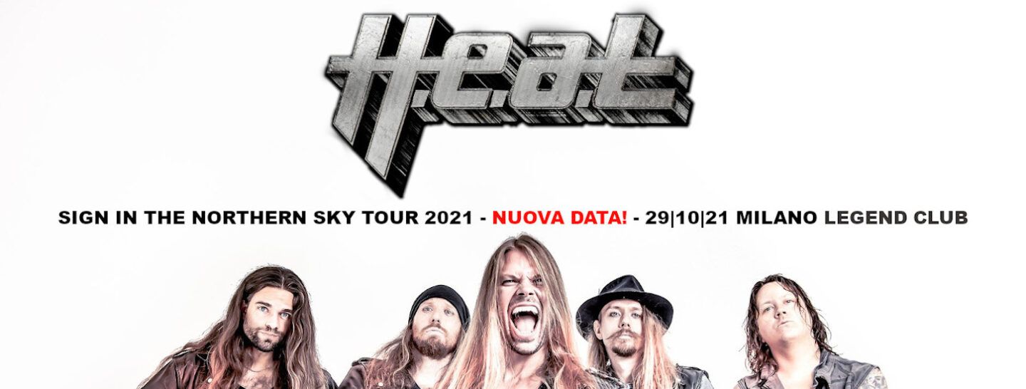 H.E.A.T. – NUOVA DATA 29 OTTOBRE 2021