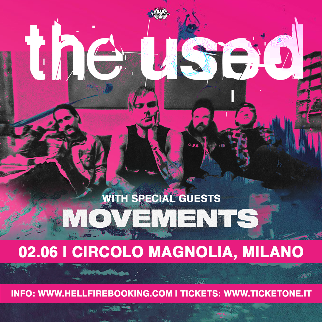 The Used: ritorno in Italia!