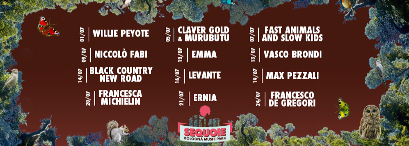 Francesco De Gregori, Max Pezzali e Ernia completano la line up di Sequoie Music Park Bologna!