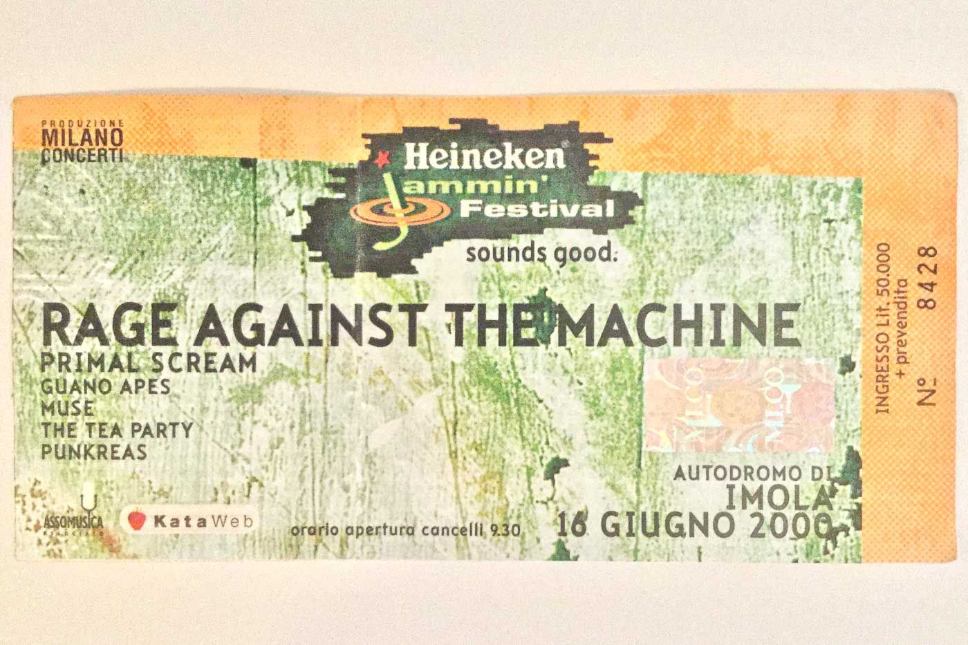 Ti ricordi i RATM ad Imola nel 2000?